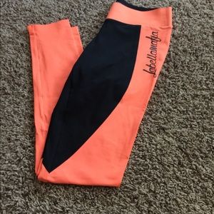 La Bella Mafia orange and black leggings